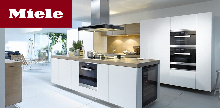 Miele built-in kitchen with ovens, induction hob and extractor hood