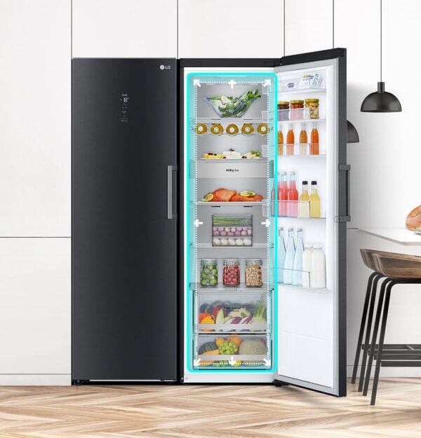 LG Thor GLM71MCCSF Single door refrigerator black matte steel – W59.5xH186xD70.7CM