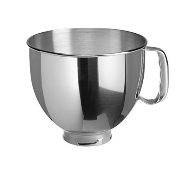 KitchenAid 5KSM95PSBCU STAND MIXER (4.3 L, Splash Guard, 300 Watt, Flat Stirrer, Dough Hook and Whisk) SILVER