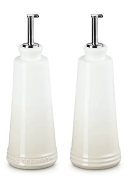 Le Creuset-Meringue Stoneware Signature Oil & Vinegar Set 300ml