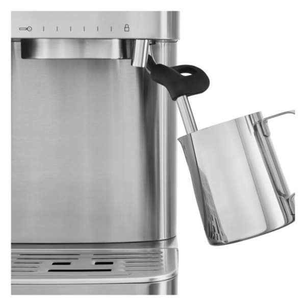 KitchenAid Semi Automatic Espresso Machine with Burr Grinder – Cast Iron Black