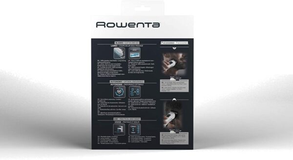 Rowenta Multistyle TN8931 7-in-1 Self-Sharpening Blades for Hair and Beard, Cordless or Wired, 60 Minute Bat. Life, Washable Blades