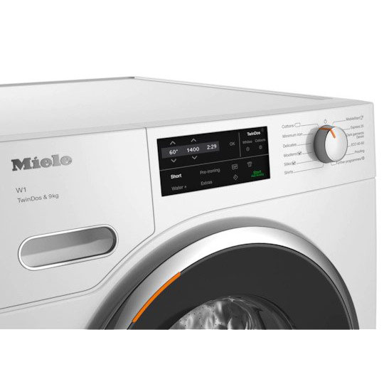 Miele WWG660 WCS TDos&9kg Πλυντήριο ρούχων μπροστινής φόρτωσης W1 με TwinDos, CapDosing και Miele@home