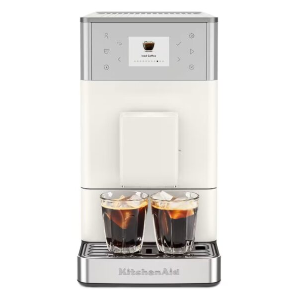 KitchenAid Fully Automatic Espresso Machine KF3 with Iced Coffee – Porcelain White