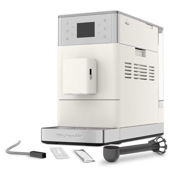 KitchenAid Fully Automatic Espresso Machine KF3 with Iced Coffee – Porcelain White