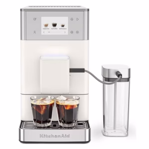 KitchenAid Fully Automatic Espresso Machine KF4 with Iced Coffee – Porcelain White