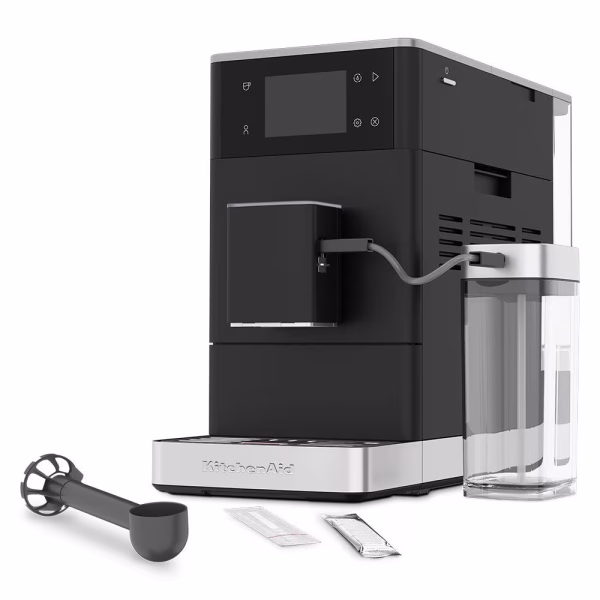 KitchenAid Fully Automatic Espresso Machine KF4 with Iced Coffee – Matte Black