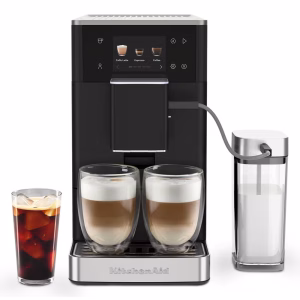 KitchenAid Fully Automatic Espresso Machine KF4 with Iced Coffee – Matte Black